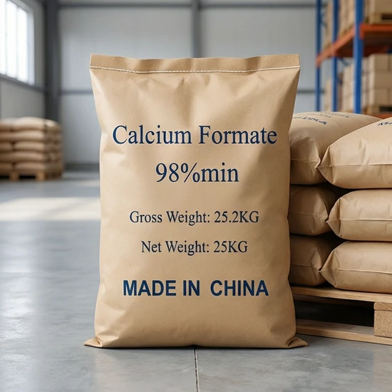 Calcium Formate 99% Food & Technical Grade – PVC Stabilizer & Concrete Additive