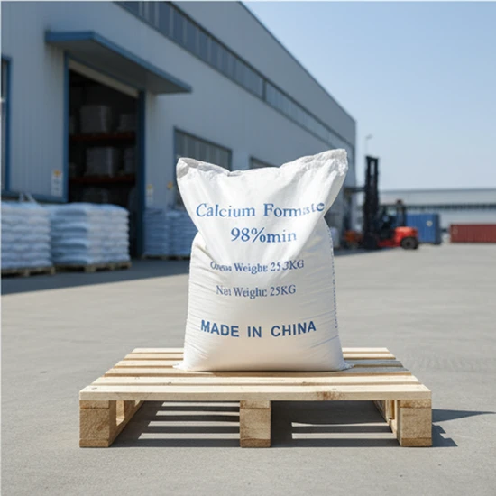 Calcium Formate 99% Food Grade with Fami-QS SGS ISO Certificates White Powder for Food Field