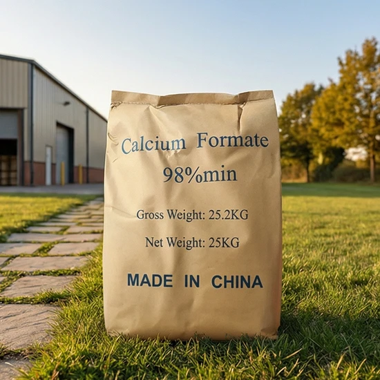 Eco-Friendly Calcium Formate 99% Powder for Food Additives with Fami-QS SGS ISO Certificates