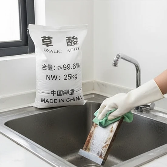 Electronic Grade Oxalic Acid 99.6% for Leather Cleaning & Reducing Agent Applications