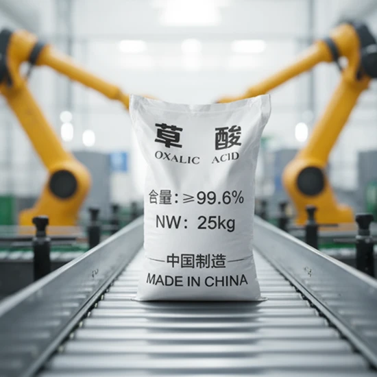 Oxalic Acid 99.6% Industrial Grade for Leather Cleaning & Mining, White Powder with ISO9001