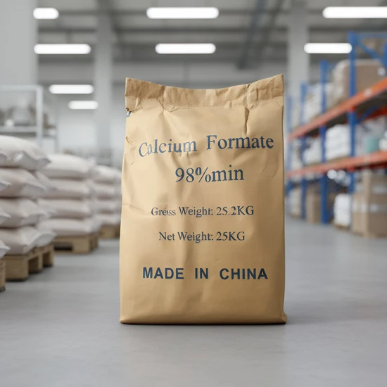 Calcium Formate 98% Feed Additive for Animal Nutrition White Powder Fami-QS Certified