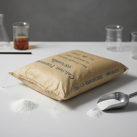 Food Grade Calcium Formate 99% Powder for Animal Feed Additives with Fami-QS Certification