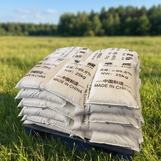 Food Grade Oxalic Acid Crystal Powder (CAS 144-62-7) 99.6% for Aureomycin Production 25kg