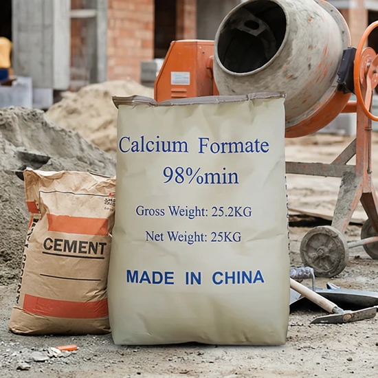 High Purity Calcium Formate 99% for Oil & Gas Industry 25kg/Bag with SGS ISO