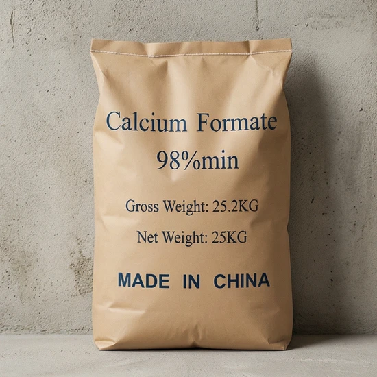 Calcium Formate 99% White Powder for Cement Strengthening & Concrete Industry – SGS Certified