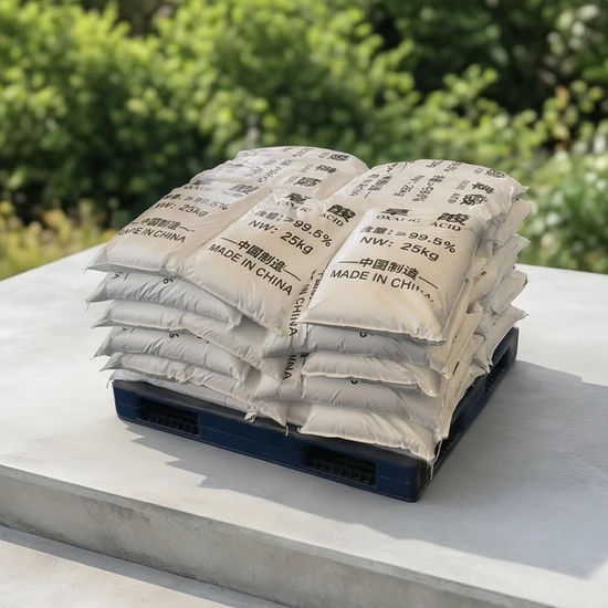 Industrial Grade Oxalic Acid 99.6% C2H2O4 CAS 144-62-7 for Leather Cleaning and Mining
