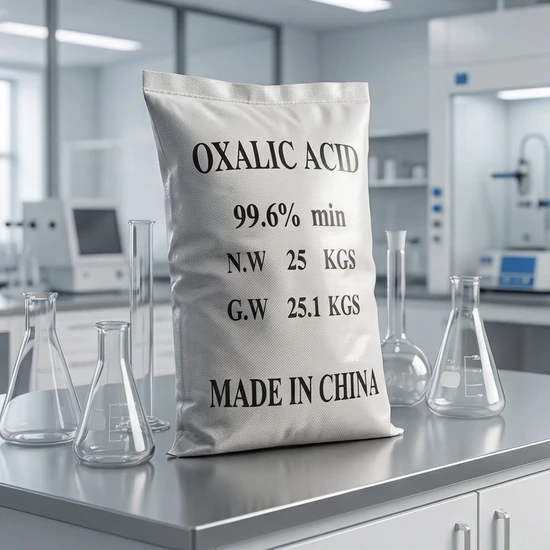 Oxalic Acid 99.6% Industrial Grade White Crystal Powder for Cleaning Agent and Leather Processing