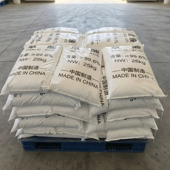 Oxalic Acid 99.6% Industrial Grade, White Powder for Leather & Mining Applications