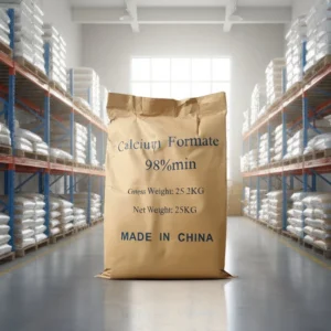 Calcium Formate 99% Feed Additive for Animal Nutrition - White Powder 25kg Bag