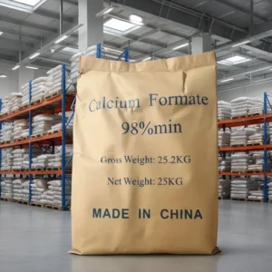 Calcium Formate 99% Powder Feed Additive for Animal Husbandry with Fami-QS Certification