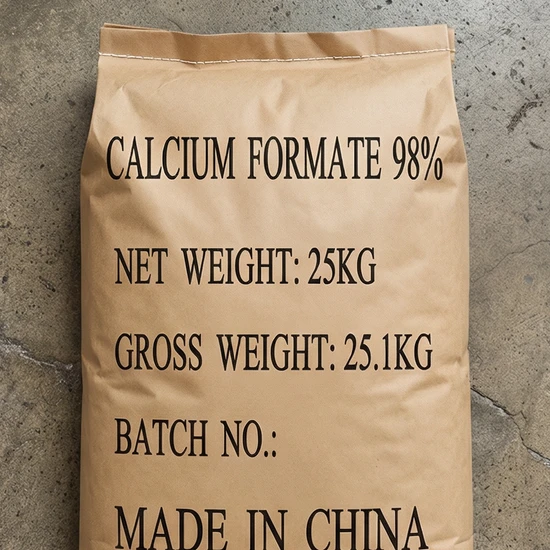 Calcium Formate 99% Powder Food Grade with Fami-QS ISO SGS Certification for Global Distribution