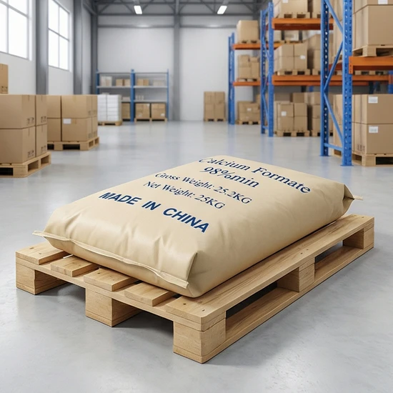 Tech Grade Calcium Formate 99% for Leather Industry with Fami-QS SGS ISO Certificates
