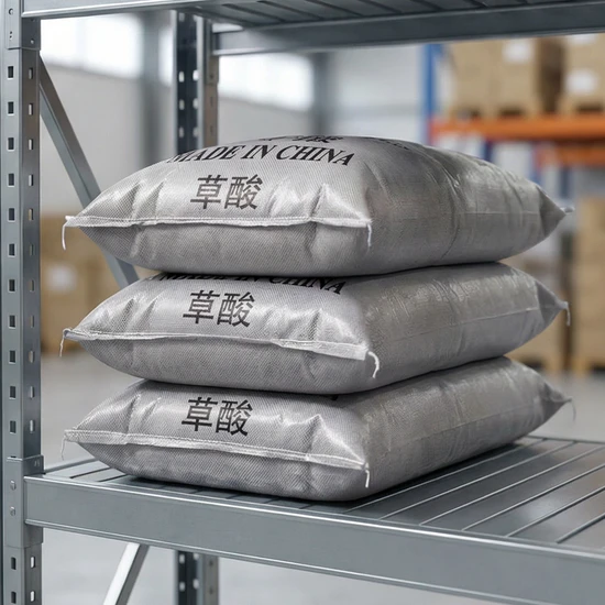 Oxalic Acid 99.6% Anhydrous White Powder for Leather & Cleaning, Industrial Grade
