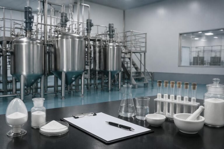 Food additive supplier evaluation framework showing cost comparison versus total value calculation