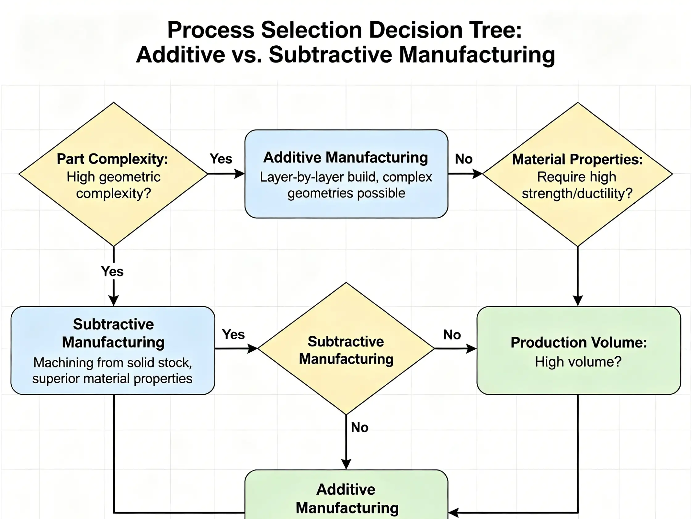 Process selection decision tree